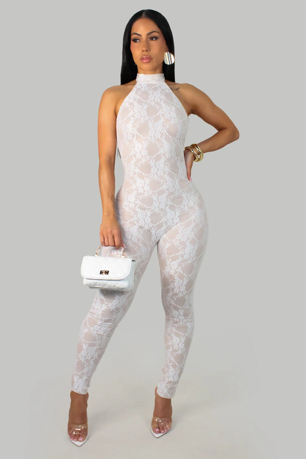 VERONA  LACE JUMPSUIT